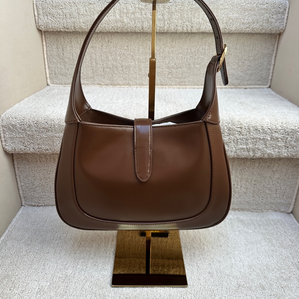 Gucci Brown Leather Jackie 1961 BRAND NEW!! - Picture 4 of 8